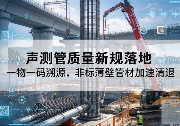 兰陵声测管质量新规落地，一物一码溯源，非标薄壁管材加速清退